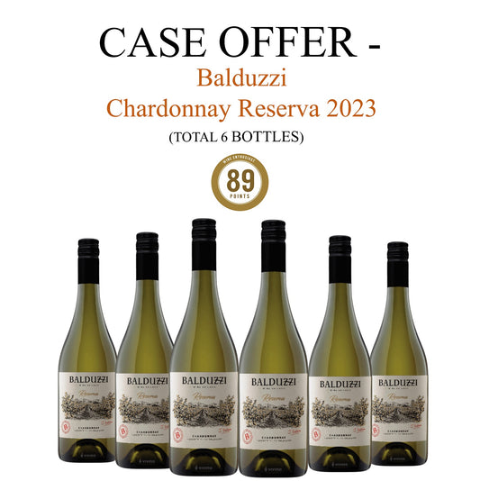 Case Offer - Balduzzi Chardonnay Reserva 2023 (6 bottles)