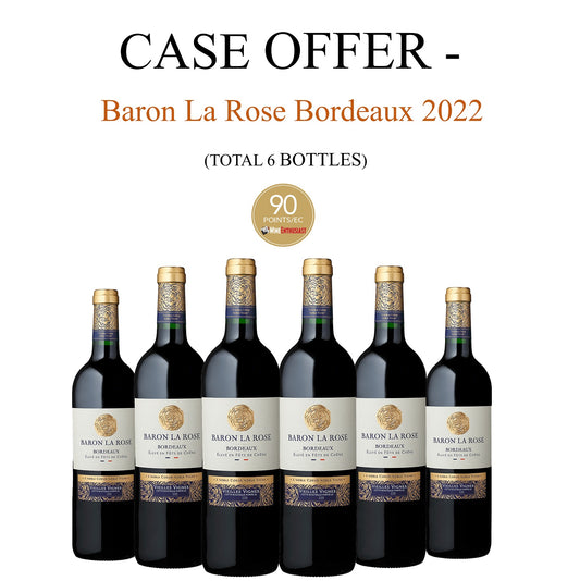 Case Offer - Baron La Rose Bordeaux 2022 (6 bottles)