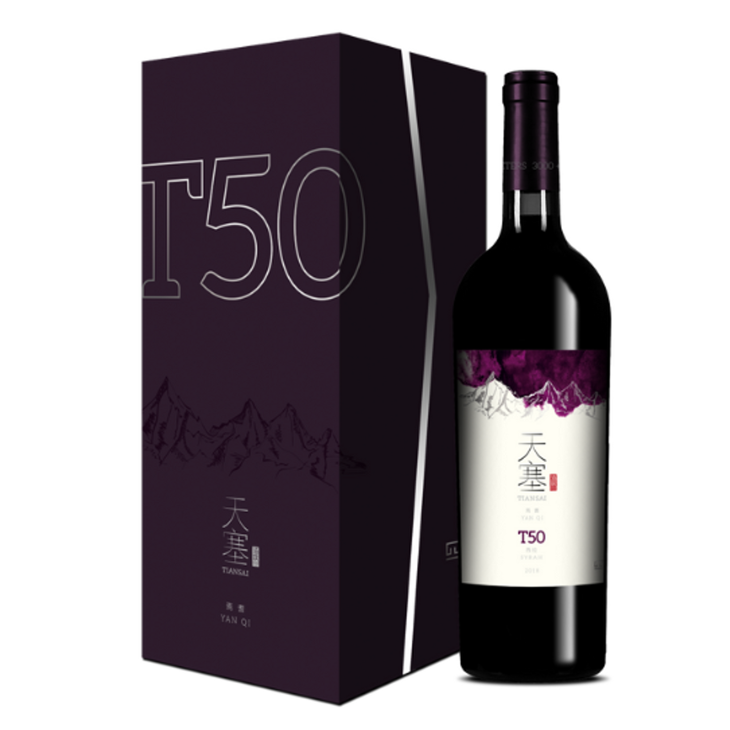 Tiansai Vineyards T50 Syrah Dry Red Wine 2020