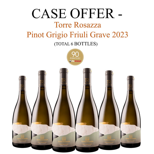Case Offer - Torre Rosazza Pinot Grigio Friuli Grave 2023 (6 bottles)